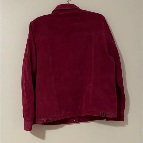 Elegant Pink Soft Leather Jacket - Picture 3 of 8